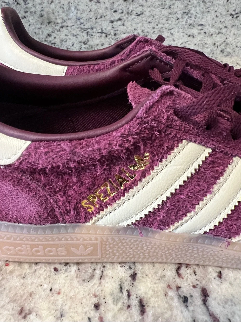 Adidas Handball Spezial Maroon and Cream 9